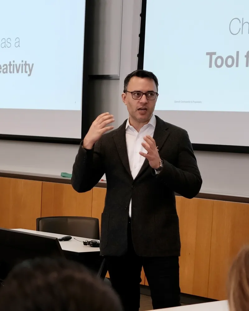 Jay Dixit speaking at Wharton