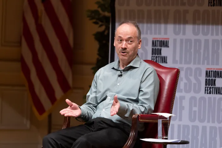 Will Shortz speaking at the 2021 National Book Festival